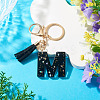1Pc Resin Letter Keychains KEYC-TADJ0001-09M-4