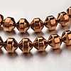 Electroplate Non-magnetic Synthetic Hematite Bead Strands G-F300-31A-08-1