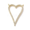 Brass Micro Pave Cubic Zirconia Pendants KK-H529-61A-G-1