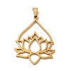 304 Stainless Steel Pendants STAS-O005-07G-1