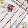 17M Sparkle Polyester Metallic Wavy Fringe Trim Ribbon OCOR-GF0004-47E-3