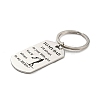Father's Day Gift 201 Stainless Steel Oval with Word To My Dad Keychains LS-KEYC-E040-03P-2