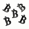 304 Stainless Steel Alphabet Charms STAS-H122-B-EB-2