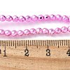Baking Paint Synthetic Non-Magnetic Hematite Beads Strands G-H020-K01-07-2