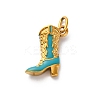 304 Stainless Steel Enamel Pendants STAS-I331-27G-03-1