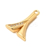 Brass Micro Pave Cubic Zirconia Pendants KK-C117-12G-A-2