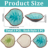 3Pcs 3 Colors Ceramic Dipping Bowls AJEW-CP0009-67-2