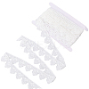 15Yards Milk Fibre Embroidery Flower Lace Trim OCOR-CY0001-55-1