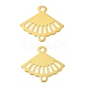 Brass Laser Cut Hollow Connector Charms KK-K277-12G-1
