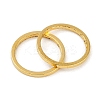 Rack Plating Brass Linking Rings KK-P286-01B-G-2