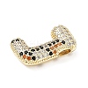Brass Micro Pave Cubic Zirconia Pendants KK-Z108-02G-J-2