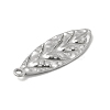 Non-Tarnish Textured 304 Stainless Steel Pendants STAS-P319-49P-3