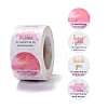 Flat Round Paper Thank You Stickers LS-DIY-C042-06-1