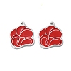 304 Stainless Steel Red Enamel Charms STAS-M102-64P-1