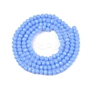 Opaque Solid Color Imitation Jade Glass Beads Strands EGLA-A044-P1mm-D17-2