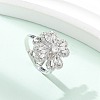 Clover Rotatable Open Cuff Rings for Women LS-RJEW-R007-02P-3