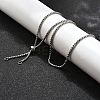 Non-Tarnish Adjustable 304 Stainless Steel Slider Necklaces NJEW-L156-002A-P-2