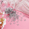 200Pcs 304 Stainless Steel Open Charms STAS-DC0005-92-4