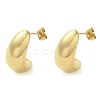 Ion Plating(IP) 304 Stainless Steel Studs Earrings EJEW-K277-03G-1