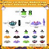 15Pcs 15 Styles Halloween Theme Silicone Focal Beads SIL-CJ0002-05-9