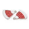 Christmas Alloy Enamel Pendants ENAM-D050-13E-02P-2