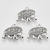Tibetan Style Alloy Pendants TIBEP-T009-08AS-RS-1