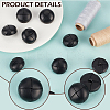 12Pcs 1-Hole Cowhide Shank Buttons BUTT-CL0001-06B-6