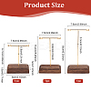 3 Sets 3 Sizes Iron Earring Display Stand Set EDIS-WH0024-10G-2