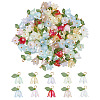 100Pcs 10 Colors Acrylic Charms PALLOY-HY00046-1