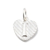 925 Sterling Silver Heart with Capital Letter Charms STER-S009-13I-S-1