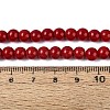 Opaque Solid Color Glass Beads Strands GLAA-T032-P6mm-20-2