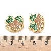 Christmas Brass Enamel Beads KK-I474-G11-3