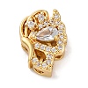 Rack Plating Brass Micro Pave Cubic Zirconia Beads KK-Z082-10G-1