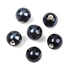 Glazed Porcelain Round Beads PORC-S489-10mm-03-4