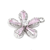 Brass Micro Pave Cubic Zirconia Pendants KK-D357-11P-2