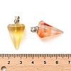Frosted Glass Pendants GLAA-L049-02P-3