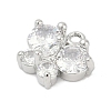 Brass Micro Pave Cubic Zirconia Pendants KK-Z094-16P-02-2