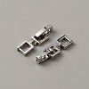 Brass Fold Over Clasps LS-KK-WH0046-51P-2