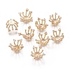 Brass Bead Caps KK-I643-21G-1