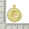Mother's Day Real 18K Gold Plated Brass Micro Pave Clear Cubic Zirconia Pendants KK-H472-13G-10-3