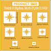 8Pcs 8 Sizes PP Plastic Hollow Out Drawing Painting Stencils Templates DIY-WH0699-92C-3