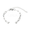 Tarnish Resistant 304 Stainless Steel Paperclip Chains Bracelet Making X-AJEW-JB01038-02-1