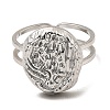 Non-Tarnish 304 Stainless Steel Open Cuff Rings RJEW-Z018-19P-2