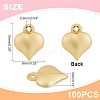 100Pcs Rack Plating Brass Pendants KK-FH0003-94-2