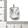 Brass Micro Pave Cubic Zirconia Pendants KK-M318-37P-3