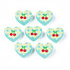 Transparent Printed Acrylic Beads MACR-S373-124-H03-2