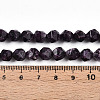 Dyed Natural Sesame Jasper Beads Strands G-T139-8mm-47K-5