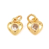 Brass Micro Pave Cubic Zirconia Pendants LS-KK-F927-12A-G-1