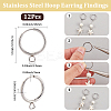 12Pcs 201 Stainless Steel Huggie Hoop Earring Findings STAS-SC0010-30P-2