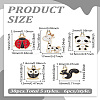 30Pcs 5 Styles Animal Theme Alloy Enamel Pendants ENAM-LP0002-50-2